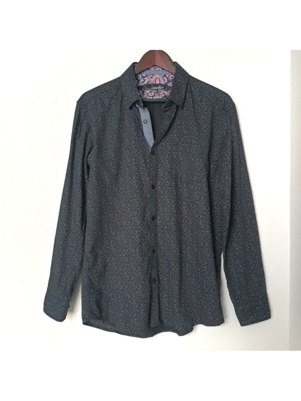 COASTAL Mens Long Sleeve Casual Button-down Shirt, Fall, Size Large, EUC